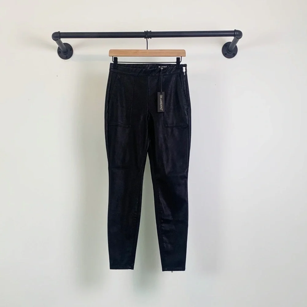 NWT BlankNYC The Bond Faux Leather Zip Pants Black